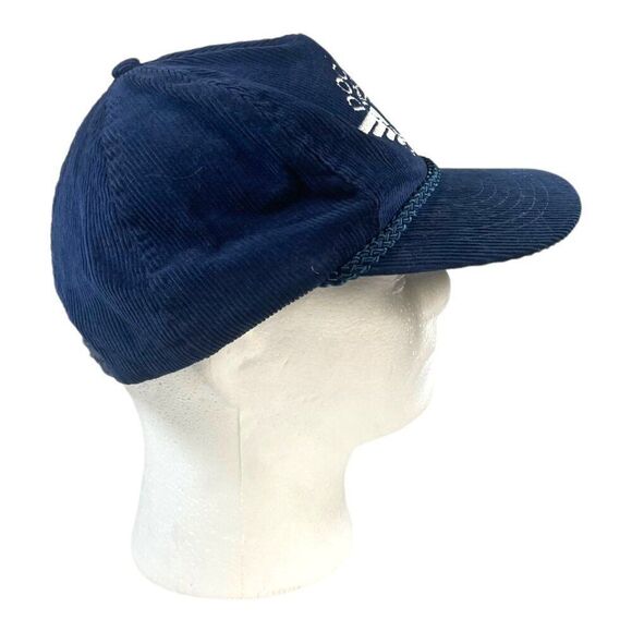 Vintage Dockers Levi's Corduroy Snapback Hat Trucker Retro Rope Band Y2K Grunge - Picture 5 of 7